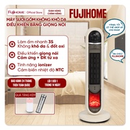 Máy sưởi gốm điều khiển bằng giọng nói Fujihome FH202 quạt sưởi ấm lọc không khí Ion điều khiển từ x
