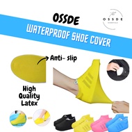 OSSDE Waterproof Shoe Cover Reusable Silicone Boot Rain Socks Rubber Shoe Protectors Non Slip Stretchable