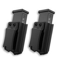 2 Pack Universal Magazine Holster IWB/OWB Mag Carrier for Glock CZ S&W H&K SIG P365,for 9mm/.40 Doub