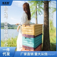 Outdoor Storage Box Camping Storage Box Trolley with Wheels Foldable Car Trunk Picnic Portable Storage Show