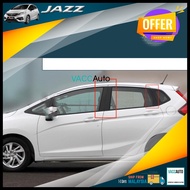 Honda Jazz Fit GK GK5 T5A 3rd Door Pillar Dark Piano Black Protector Trim 2014 - 2025 Jazz GK Vacc A
