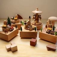 Music Box Music Box Wooden Music Box Clockwork Girl Birthday Gift Music Ornaments Music Box