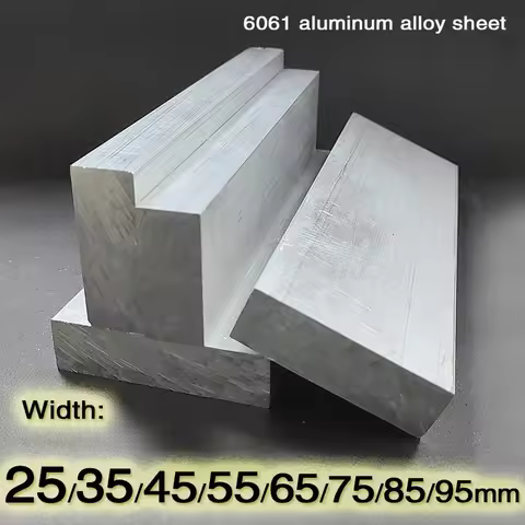 Thickness 20 mm Width25 35 45 55 65 75 85 95mm 6061 Aluminum Alloy Flat Bar Length 100mm 150mm 200mm