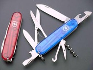 【UZ文具雜貨】瑞士製造 維氏VICTORINOX Climber 攀登者15用瑞士刀-透明系列1.3703.T紅