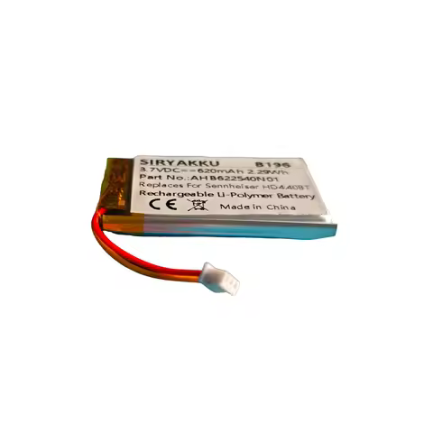 AHB622540 Battery for Sennheiser HD 4.40 BT HD 4.50BTNC Momentum 2.0 AHB622540N1 Headset 3.7V 620mAh