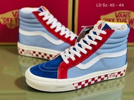 รองเท้าผ้าใบชาย Van- Sk8-Hi BMX Sz.40-44 Eu มี 7 สี พร้อมกล่อง ผ้าแคนวาส ทรงคลาสสิค ใส่สบาย ลายตาราง
