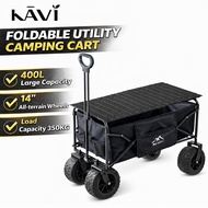 Outdoor Wagon Trolley 400L Heavy Duty Foldable Camping Cart Troli Barang Shopping Camping Wagon