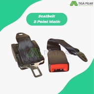 2-Point Safety Seat Belt 2-Point Manual Semi-Automatic PUSH BUTTON Safety Belt