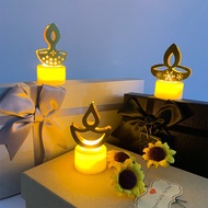 Diwali Candlestick Table Lamp Indian Row Lantern Festival Happy Diwali Decorative Lantern Festival T