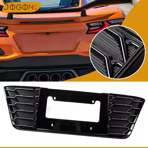 JOGON Registration Plate Holder Panel For Chevrolet Corvette C8 Convertible HTC Coupe Z06 Z07 2023-2