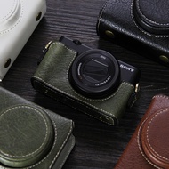 Suitable For Sony ZV1 Second Camera Case Sony Z-v1 Protective Case Retro Litchi Pattern Leather Case Camera Bag ZV-1F