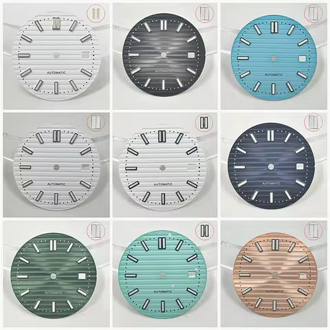 8215 dial custom logo 29.8mm Nautilus dial illuminated dial suitable for 2813 8215 movement clock ac