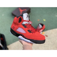 DD0587-600 Air Jordan 5 Retro Raging Bull Red AJ5 Black Basketball Sneakers AJ5