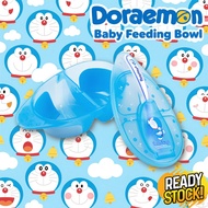 Baby Feeding Bowl Doraemon Set Training Bowl with Spoon Cutlery Set Dinner Bowl Children's Cutlery S