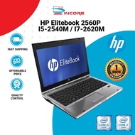 HP Elitebook 2560P - Intel Core I5-2540M I7-2620M / 4GB / 120GB SSD Laptop Notebook Murah Budget Student Work Office