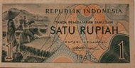 Numismatik uang lama Indonesia 1 rupiah 1961