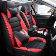 Isuzu DMax, Mitsubishi Triton, Ford Ranger PU Leather Car Seat Cover 5-Seats Universal Front + Rear Seat Cover Seat Cushion Kusyen Kereta Waterproof Breathable