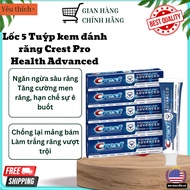Set of 5 tubes of American Crest Pro Health Advanced toothpaste 164g