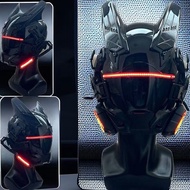 CyberPunk Mask Helmet ,Techwear Mask , Halloween Cosplay Technology Helmet , Futuristic Helmet with 
