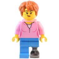 LEGO TWN489 Creator Icons 10326 Natural History Museum Visitor Minifigure - Female with Prosthetic