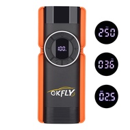 FHY/🌟WK GKFLY Car Jump Starter Power With Air Compressor Tire Pump 14000mah Portable Charger Car Booster Starting Device