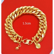 Bangkok Gold File Centipede Hand Chain JEWELRY BRACELET GOLDEN PLATED FREE COP