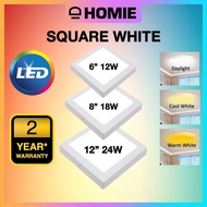 LED Surface Downlight 12W 18W 24W Black White / Lampu downlight siling plaster Home Lighting Mounted