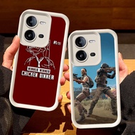 White Casing for VIVO Y51S Y51 V25E V25 Y200 Y33 V50 Lite Y51A Y53s Y75 V23 V23E Y31 5G S44 PUBG Gam