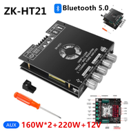 ZK-TB21 Bluetooth 5.0 เครื่องขยายเสียงซับวูฟเฟอร์ 50WX2 + 100W 2.1 Channel Power Audio Stereo Amplifier