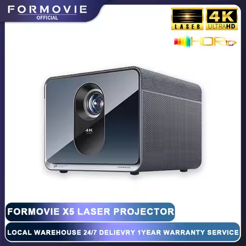 Formovie X5 Triple Laser Projector Native 4K 2450CVIA 4500ANSI Lumen DLP Portable DTS-HD Theater Dol