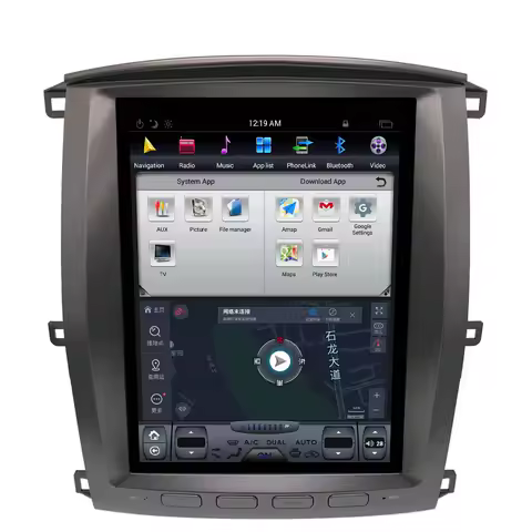 For Toyota Land Cruiser 100 Sahara Ic100 2005-2011 Android 14 Tesla Screen Car Radio Player GPS Navi