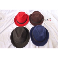Premium Fedora Hat F8 Plain Fedora Hat/ Laken Hat/