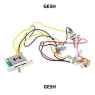 GESH Guitar Wiring Harness​, ​500K Potentiometers​ 2T1V 5 Way ​5-Way Switch Harness​, ​5-Way Toggle 