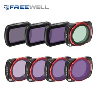 Freewell 8Pack All Day QuickSwap ND/PL, ND, CPL Filter Kit for Osmo Pocket 3 Enhance Your Shots with