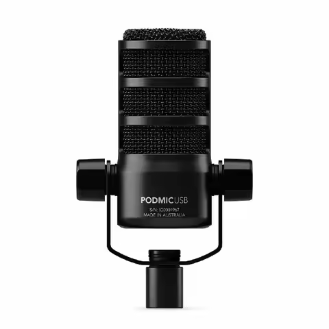 RODE PodMic USB Versatile Dynamic Broadcast Microphone With XLR & USB Connectivity for Podcasting St