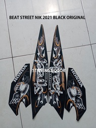 Stiker Striping Motor Honda Beat Street 2021 Hitam