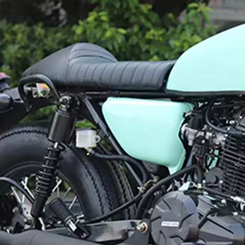 Cafe Racer Motorcycle Seat Hump Saddle For Suzuki GS XJ Honda CG125 CB350