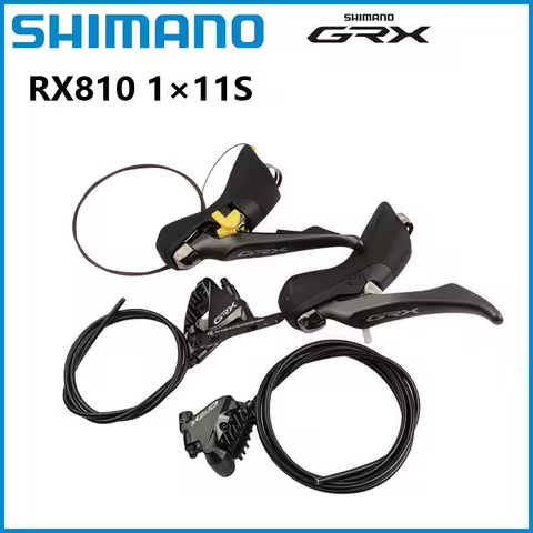 SHIMANO GRX Road ST-GRX BR-RX810 Shifter 1x11Speed GRX RX810 Hydraulic Disc Brake Flat Mount For Roa
