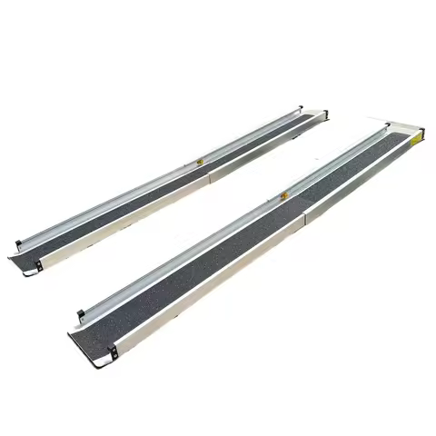 Accessible wheelchair ramp Portable retractable electric vehicle Air case Up stairs Loading ramp pla