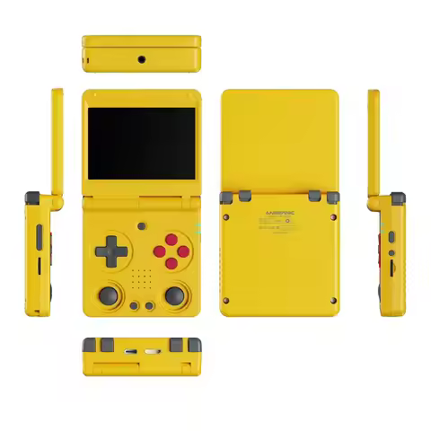 【 New Product 】 RG34XXSP Dual joystick Open Source Retro Palm Phone Flip Folding Palm Game Console