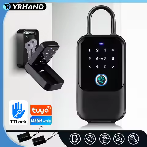 TTlock Smartkey Lock Box Wireless Electronic Key Safe with Digital Code App Controlled Bluetooth Sma