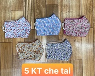 [HCM] 5 Khẩu trang vải ton bông  loại che tai 3 lớp  thượng hiệu TUẤN ANH  giao nhiều màu ngẫu nhiên