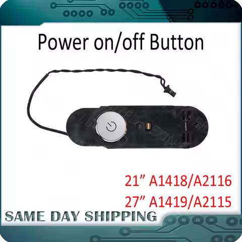 Computer Power On/Off Button Replacement for iMac 27" 5K 4K 2K A1419 A2115 21" A1418 A2116 Switch Bu