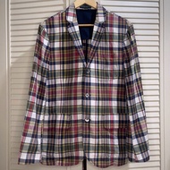 POLO Ralph Lauren - Soft Cotton Madras Plaid Sport Coat Blazer/ Suit/ - Multi - Size 38R fits M