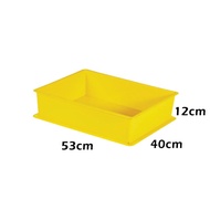 Plastic Cake Tray / Bread Tray / Bakery Tray / Food Tray / Yellow Tray / Cover / Penutup tray