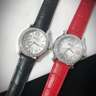 ZYG4 Chopin HAPPY DIAMONDS (278559- 3001) Series Ladies Quartz Watch Ball 7 Beads with Diamonds