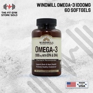 Windmill Omega 3 1000mg 60 Softgel with EPA and DHA
