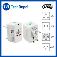 Universal Travel Adapter with 2USB (UK/US/EU/AU)