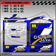 Stiker Decal Kandang Ebod Kotak / Dekal Sangkar Burung Kotak Model Ebod BnR Kosan ORIX JAYA 019