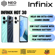 【FAST SHIPPING】INFINIX HOT 30 [8+8+256GB] | Helio G88 Octa-Core Gaming Engine | ORIGINAL INFINIX MALAYSIA [NEW SET]